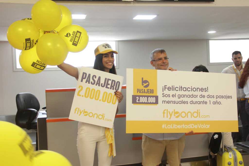 2 millones de personas ya viajaron con&nbsp;Flybondi