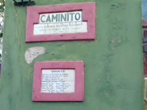 Homenaje al tango Caminito