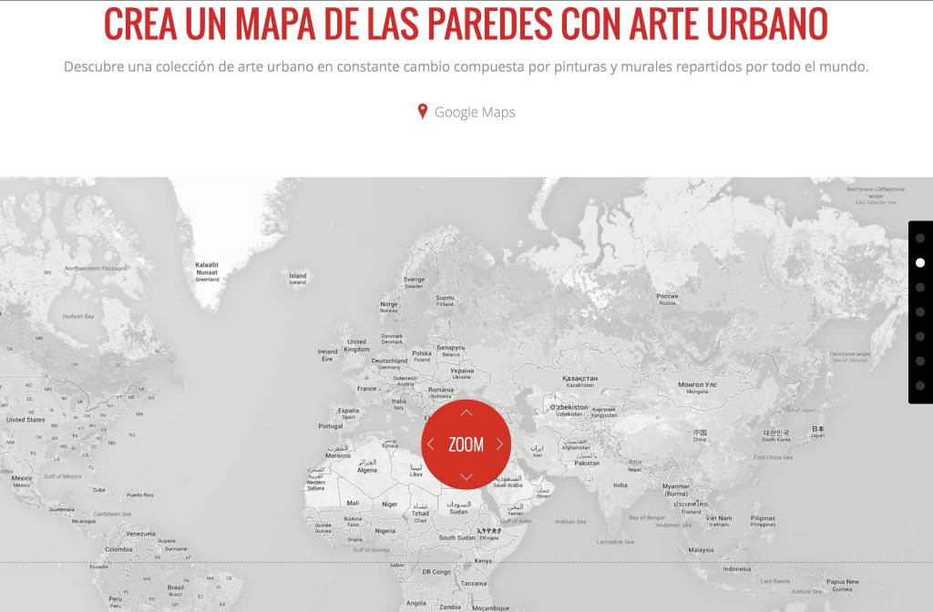 Mapa de arte callejero