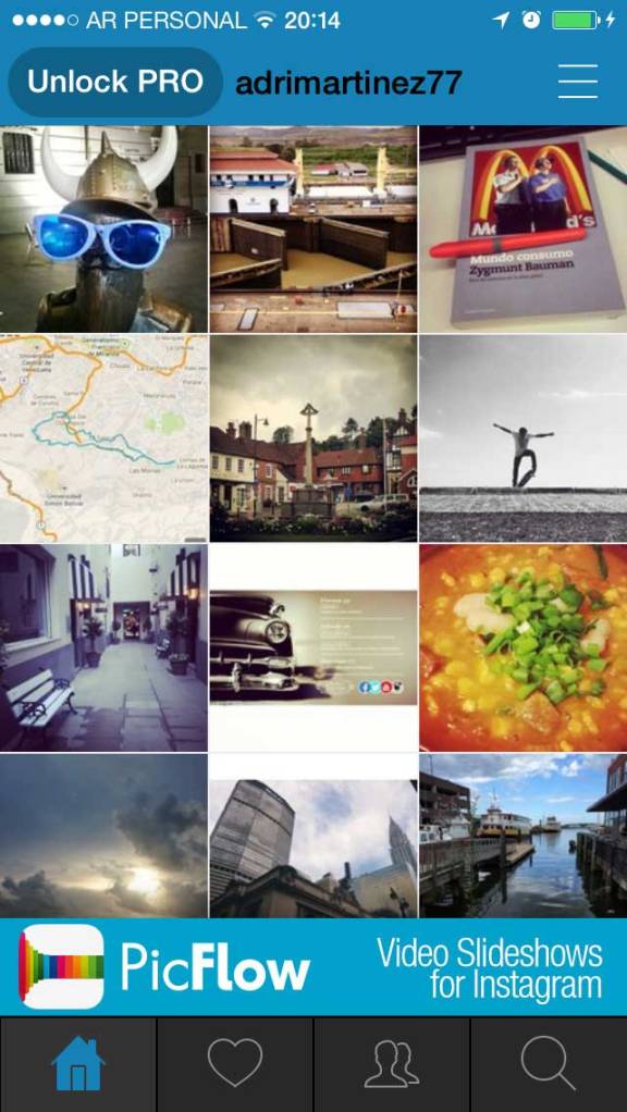 Repost - Pantalla de Inicio