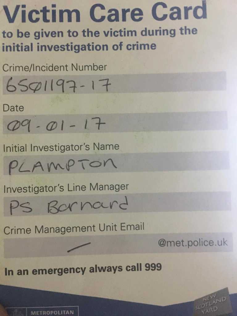 Experiencia policial en londres