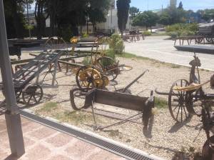 Herramientas de trabajo del museo de Trelew