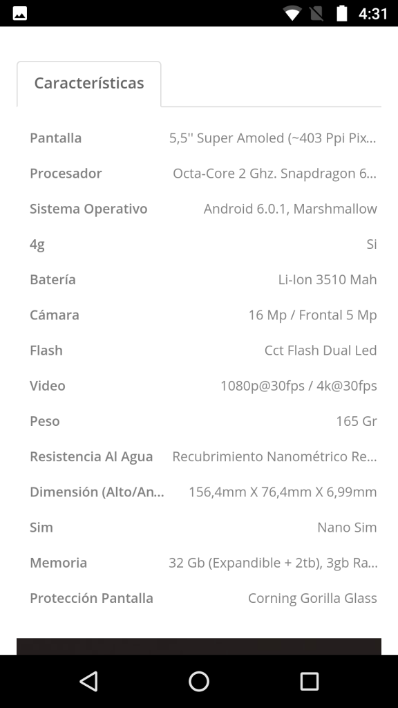 detalles técnicos mzplay
