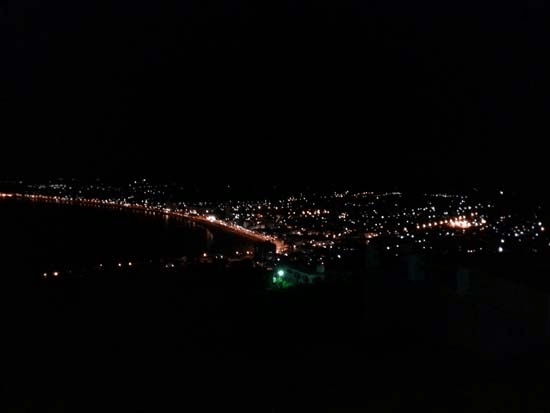 Vista de noche desde el cerro San Antonio De noche