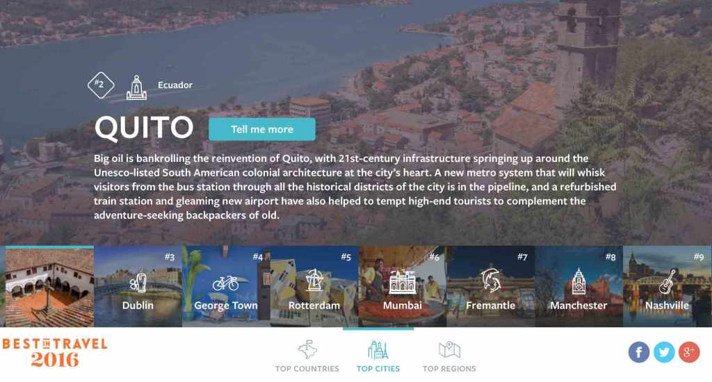 Los mejores destinos para&nbsp;viajar