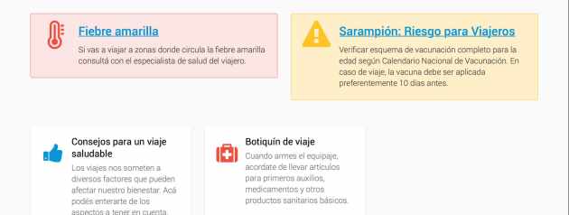salud del viajero