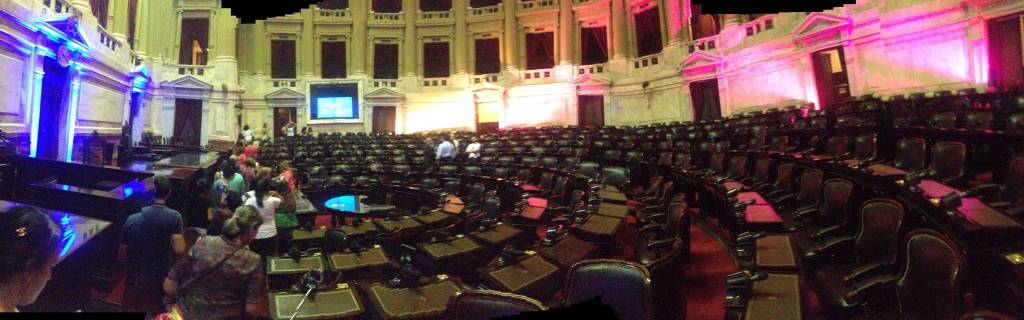 Avenida de Mayo desde la bicicleta