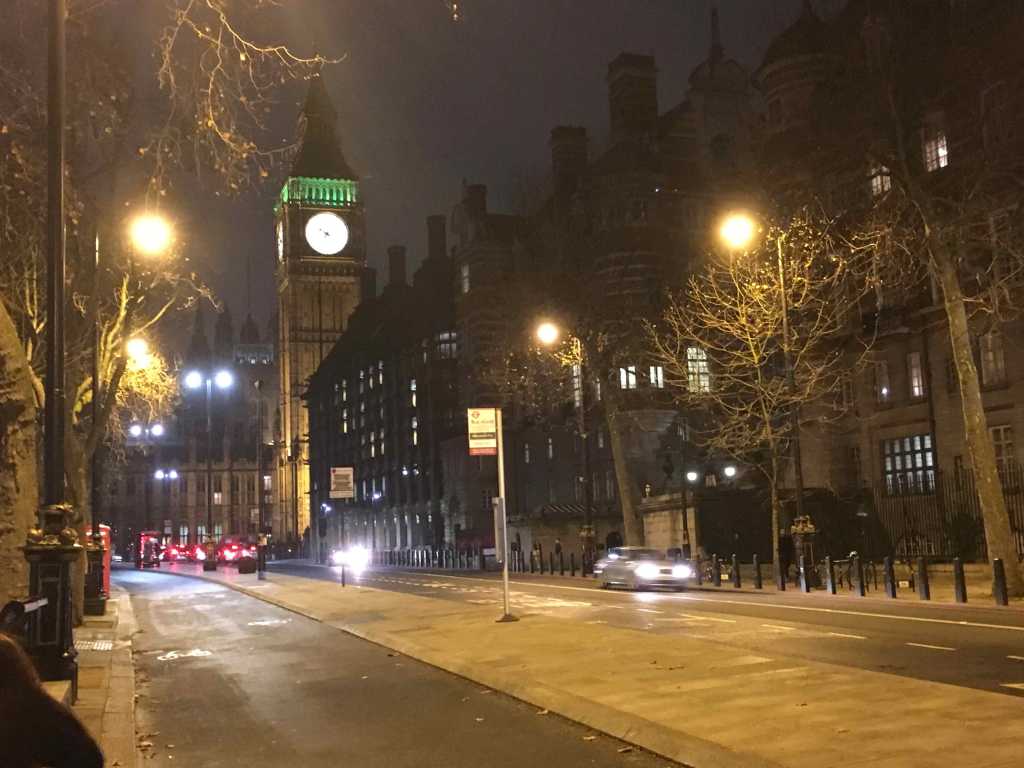 big ben en la noche de londres