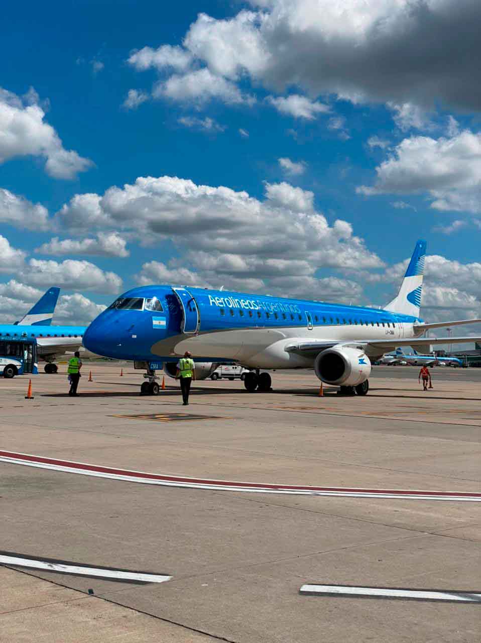 Primer avión con nuevo diseño de Aerolineas&nbsp;Argentinas