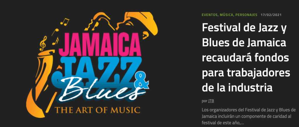 Jamaica a puro Jazz y&nbsp;blues