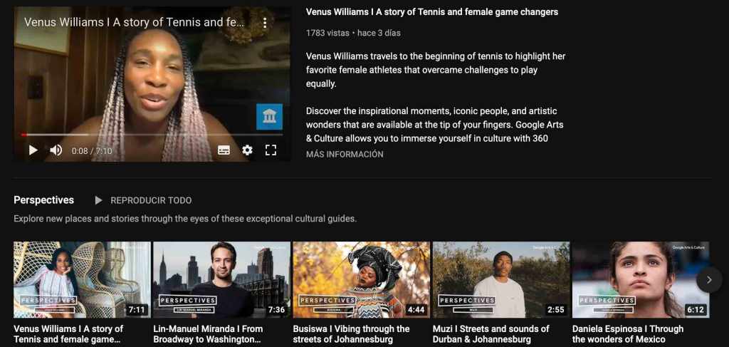 Google Arts & Culture – Experiencias de&nbsp;celebridades